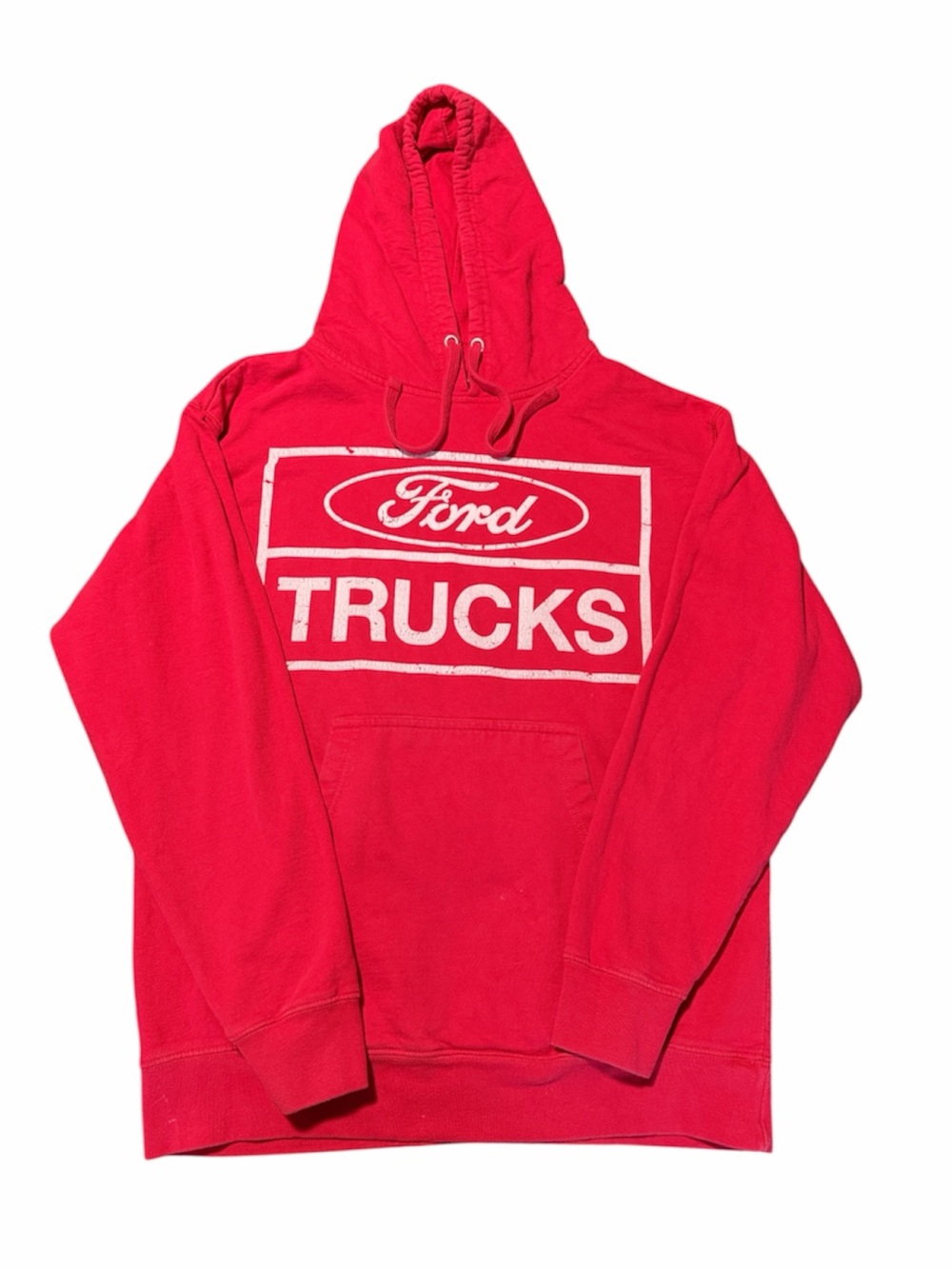 Ford Red Trucks Hoodie - Men's Pullover Sweater